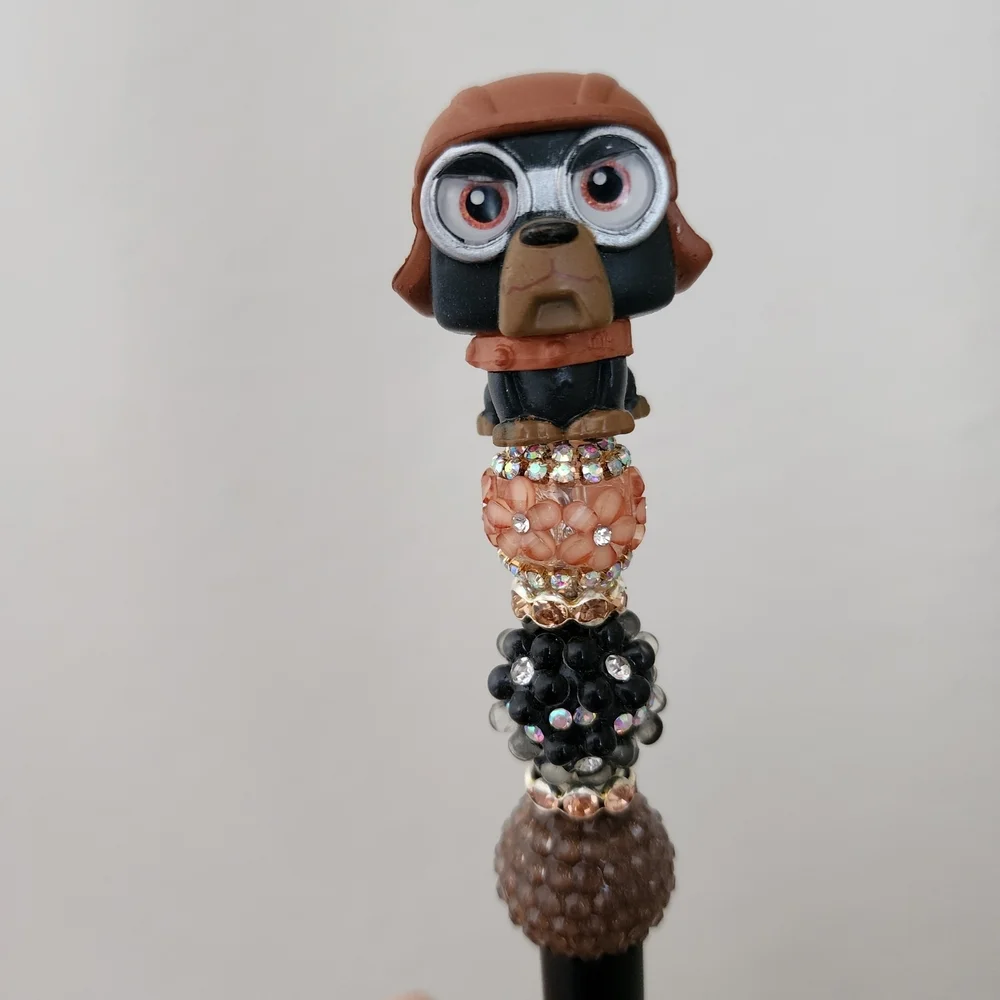 Disney Up Beta Dog Doorable Custom Beaded Black Ink Pen